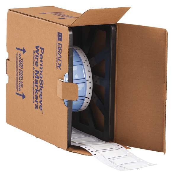 Wire Marking Sleeves, White, 2 In W