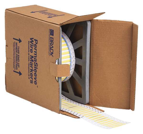 Wire Marking Sleeves, Yellow, 2 In W