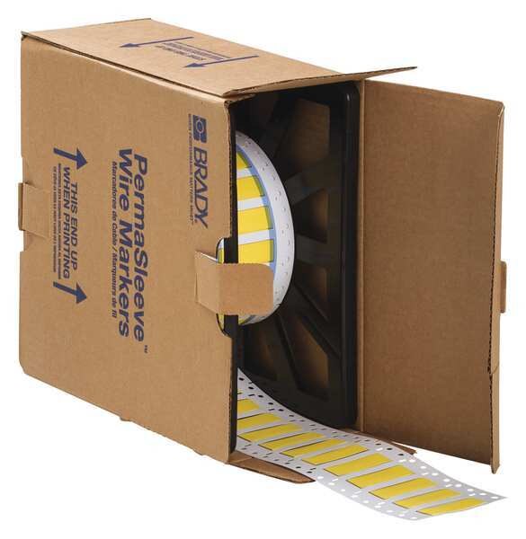 Wire Marking Sleeves, Yellow, 2 In W