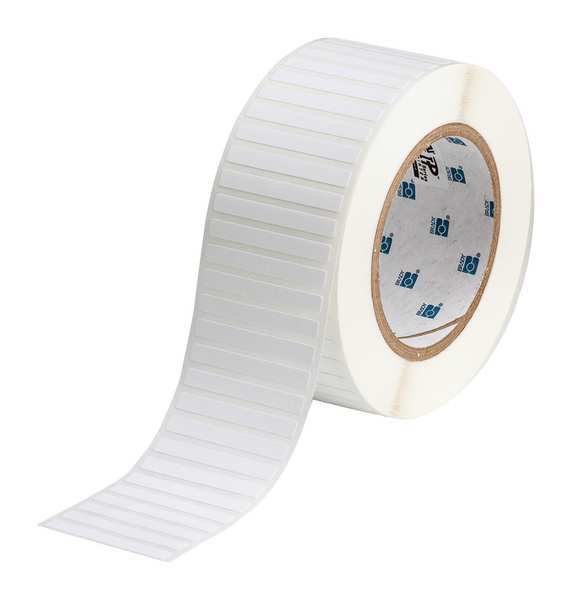 Thermal Transfer Label, White, Labels/Roll: 3000