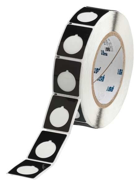 Thermal Transfer Label, Black, Labels/Roll: 250