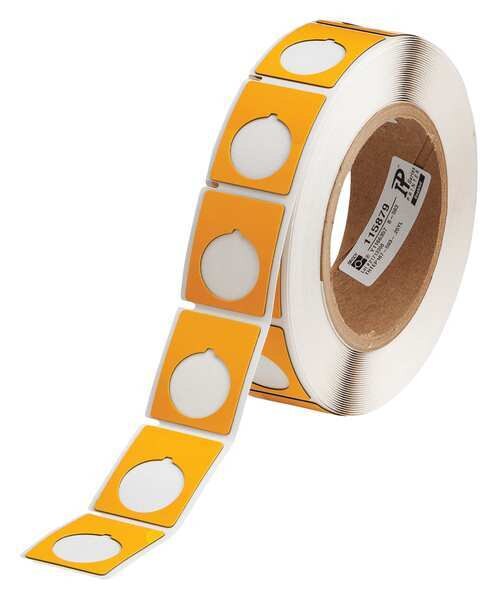 Thermal Transfer Label, Yellow, Labels/Roll: 250
