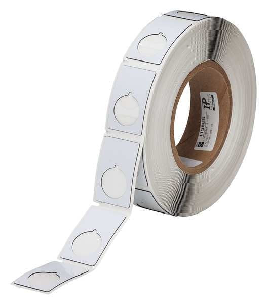 Thermal Transfer Label, White, Labels/Roll: 250