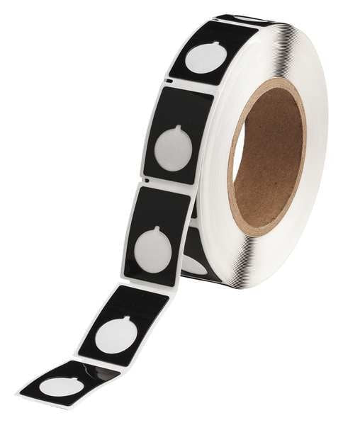 Thermal Transfer Label, Black, Labels/Roll: 250