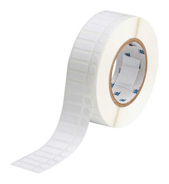 Thermal Transfer Label, White, Labels/Roll: 3000
