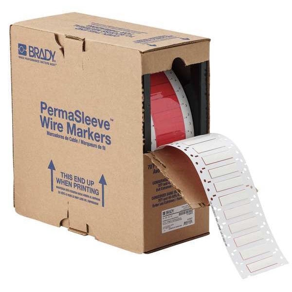 Wire Marking Sleeves, White, 2 In W