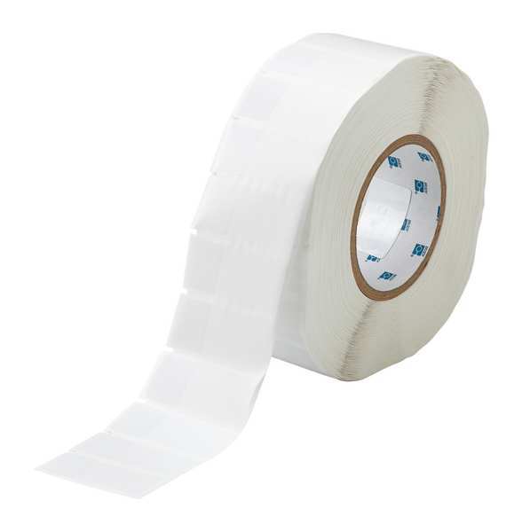 Thermal Transfer Printer Labels, White on Translucent, Labels/Roll: 3000