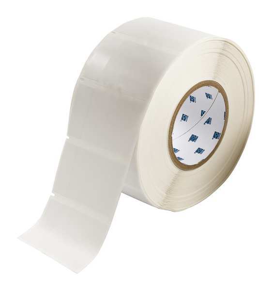 Thermal Transfer Printer Labels, White on Translucent, Labels/Roll: 1500