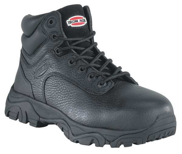 Size 9 Men's 6 in Work Boot Composite Work Boot, Black