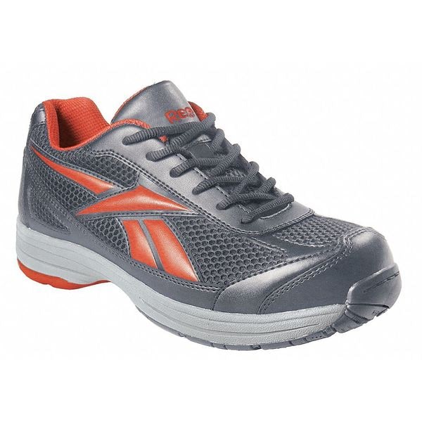 Athletic Shoes, Steel Toe, Gray, 7, PR