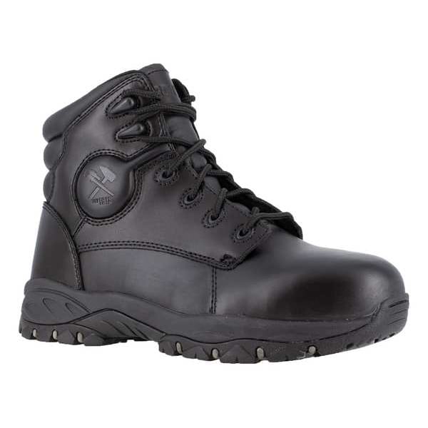 Size 10 Men's 6 in Work Boot Steel Work Boot, Black