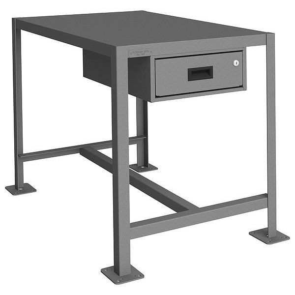 Fixed Work Table, Steel, 36