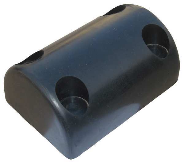 Dock/Body Bumper, 8x3-1/2x5-1/2 In, Rubber