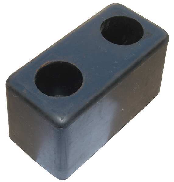 6 in. x 3-1/2 in. x 3-1/2 in. Rubber Dock/Body Bumper