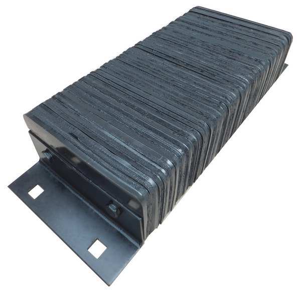 Dock Bumper, 26x4-1/2x10 In., Rubber