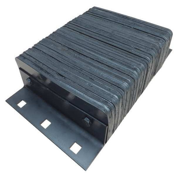 Dock Bumper, 20x4-1/2x12 In., Rubber