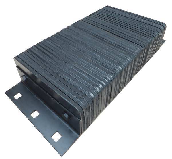 Dock Bumper, 26x4-1/2x12 In., Rubber