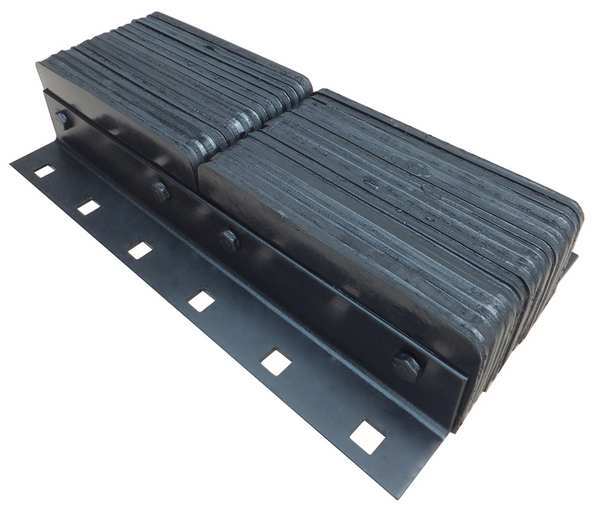 Dock Bumper, 13x4-1/2x24 In., Rubber