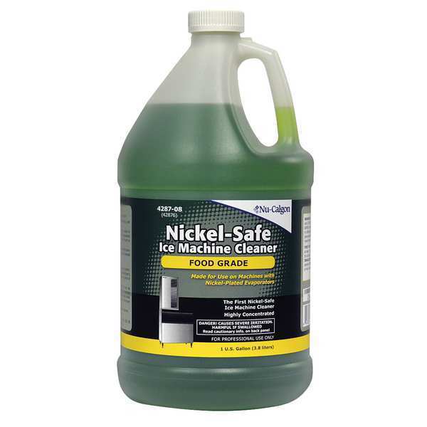 Ice Machine Cleaner, Nickel Safe, Liquid, Green, 1 gal