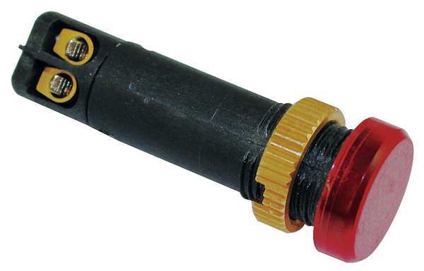Raised Indicator Light, 12mm, 240V, Red