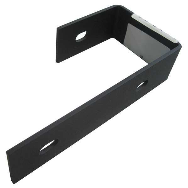 Sign Hanging Bracket, Steel, 1 1/6 in H, 5 1/4 in L, 2 2/5 in W, Black Wrinkle