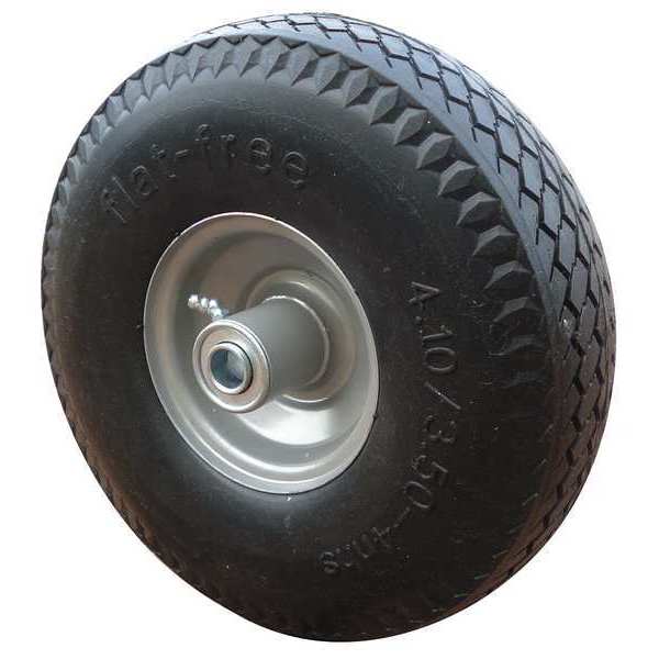 Never Flat Wheel, 10-1/2 In, 350 lb