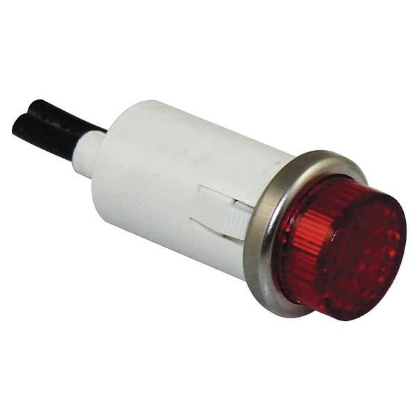 Raised Indicator Light, Red, 12V