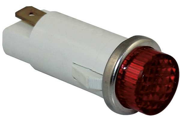 Raised Indicator Light, Red, 24V