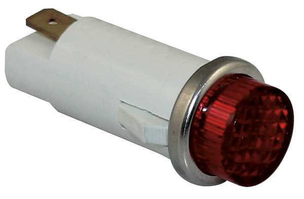 Raised Indicator Light, Red, 120V