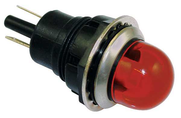 Raised Indicator Light, Amber, 120V