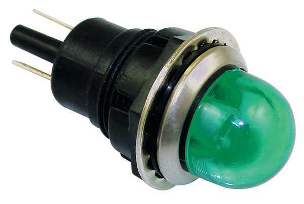 Raised Indicator Light, Green, 240V