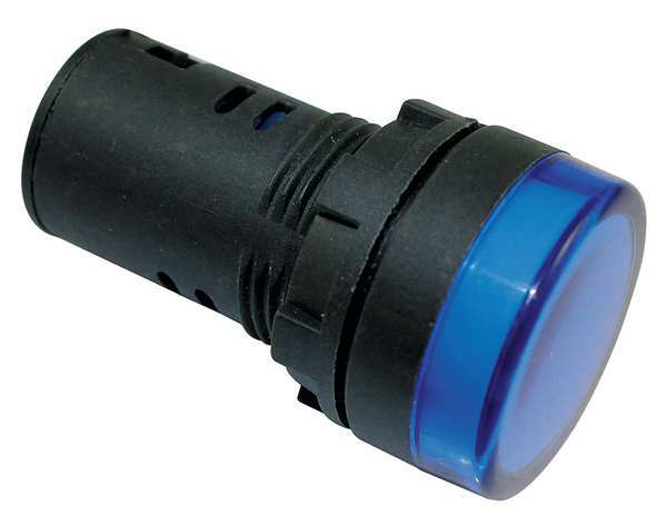 Raised Indicator Light, 22mm, 240V, Blue