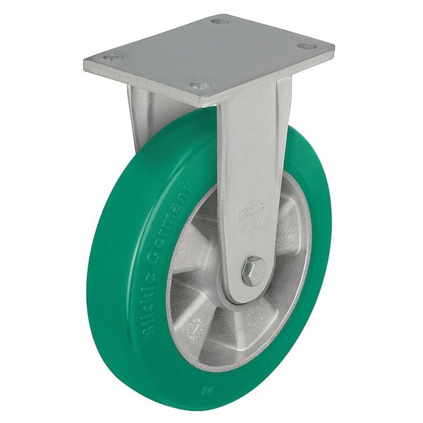 Rgd Plate Caster, Poly, 6-1/4 in., 1210 lb.
