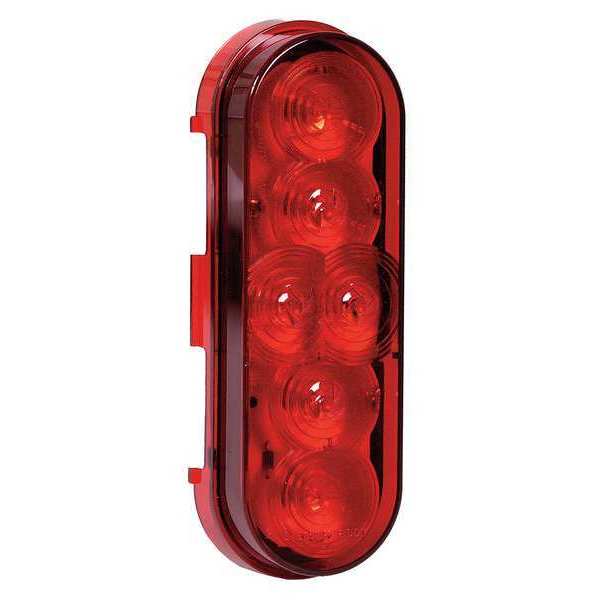 Stop-Turn-Tail Lamp, LED, Oval, Red