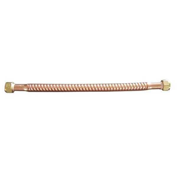 Water Heater Connector, Cop, 18In, 3/4FIP