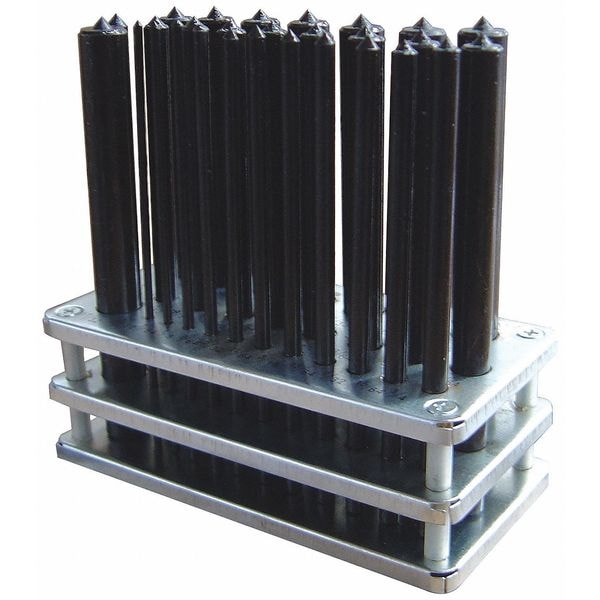 Transfer Punch Set, 1 to 13mm, 25 Pc