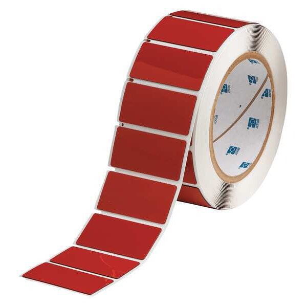 Thermal Transfer Label, Red, Labels/Roll: 250