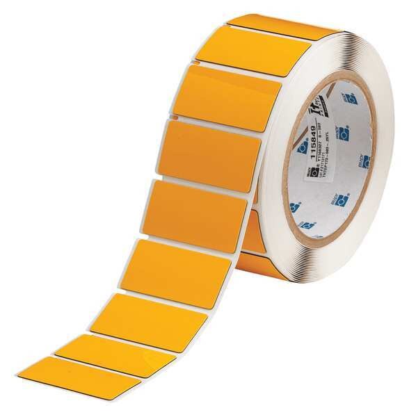 Thermal Transfer Label, Yellow, Labels/Roll: 250