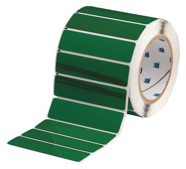 Thermal Transfer Label, Green, Labels/Roll: 250