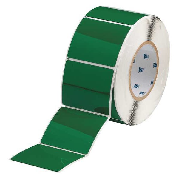 Thermal Transfer Label, Green, Labels/Roll: 250