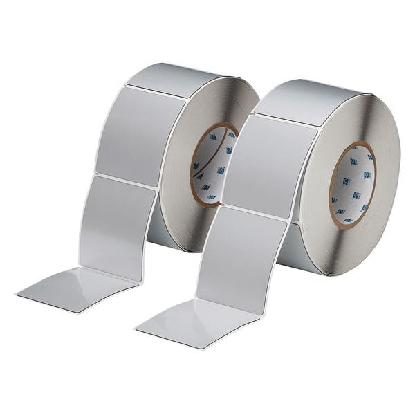 Thermal Transfer Label, Silver, Labels/Roll: 500