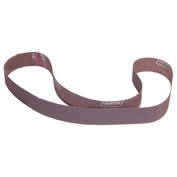 Sanding Belt, Coated, 2 in W, 72 in L, 220 Grit, Very Fine, Aluminum Oxide, R228 Metalite, Brown