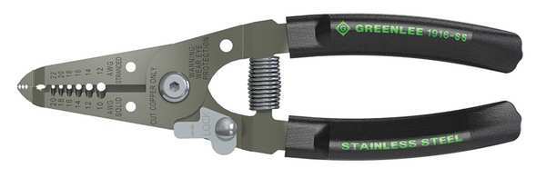 6 in Wire Stripper Solid: 10 to 20 AWG, Stranded: 12 to 22 AWG