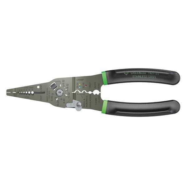 8 7/8 in Wire Stripper Solid: 8 to 18 AWG, Stranded: 10 to 20 AWG