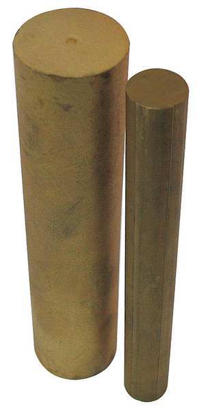 Solid Bar, Pwdr Bronze, Unfnsh OD 1/4 In