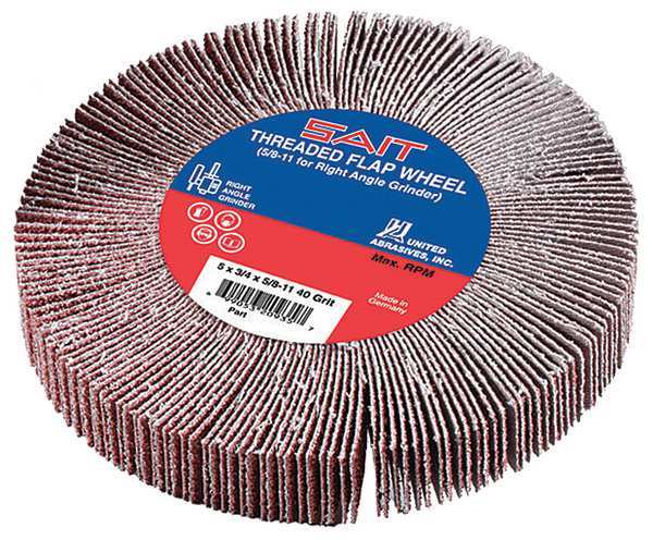 SAIT 72132 5/8-11 Threaded Flap Wheel 4-1/2