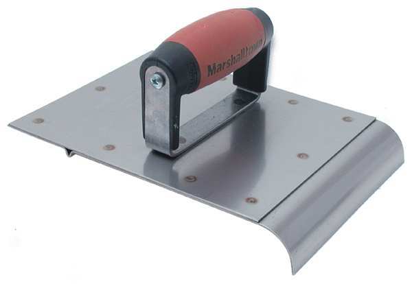 Safety Step Edger/Groover, 6 x 8 In, SS