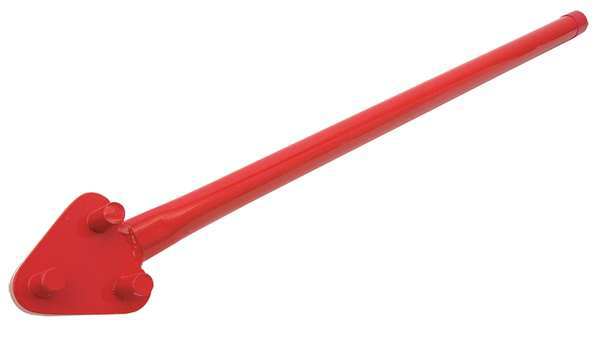 Rebar Bender, 5/8 Cap, 34 In L, Steel, Red