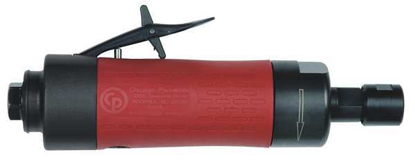 Straight Die Grinder, 1/4 in NPT Female Air Inlet, 1/4 in Collet, Heavy Duty, 20,000 RPM, 0.7 hp