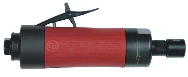 Straight Die Grinder, 1/4 in NPT Female Air Inlet, 1/4 in Collet, Heavy Duty, 15,000 RPM, 0.7 hp